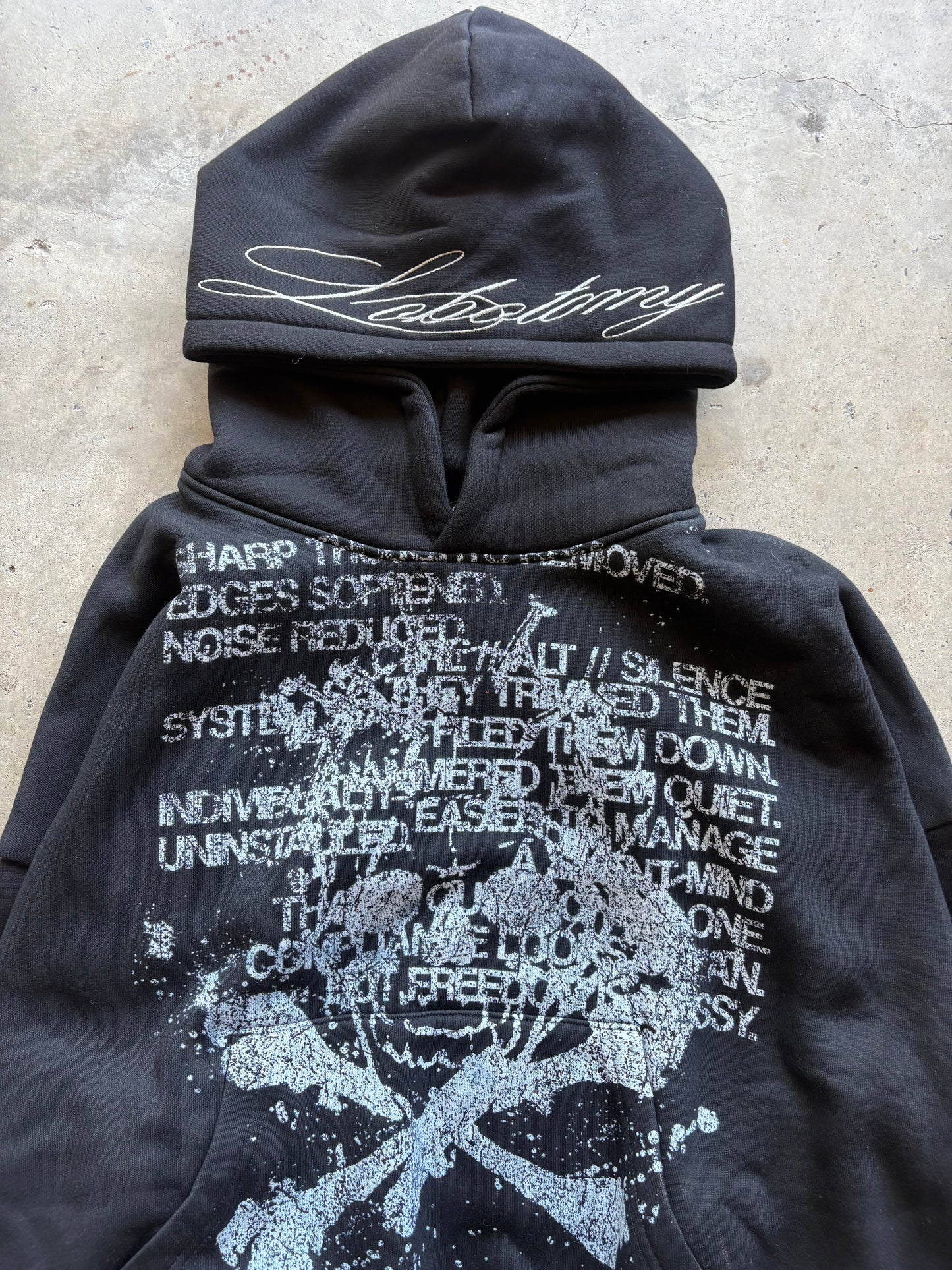"lobotomy" hoodie