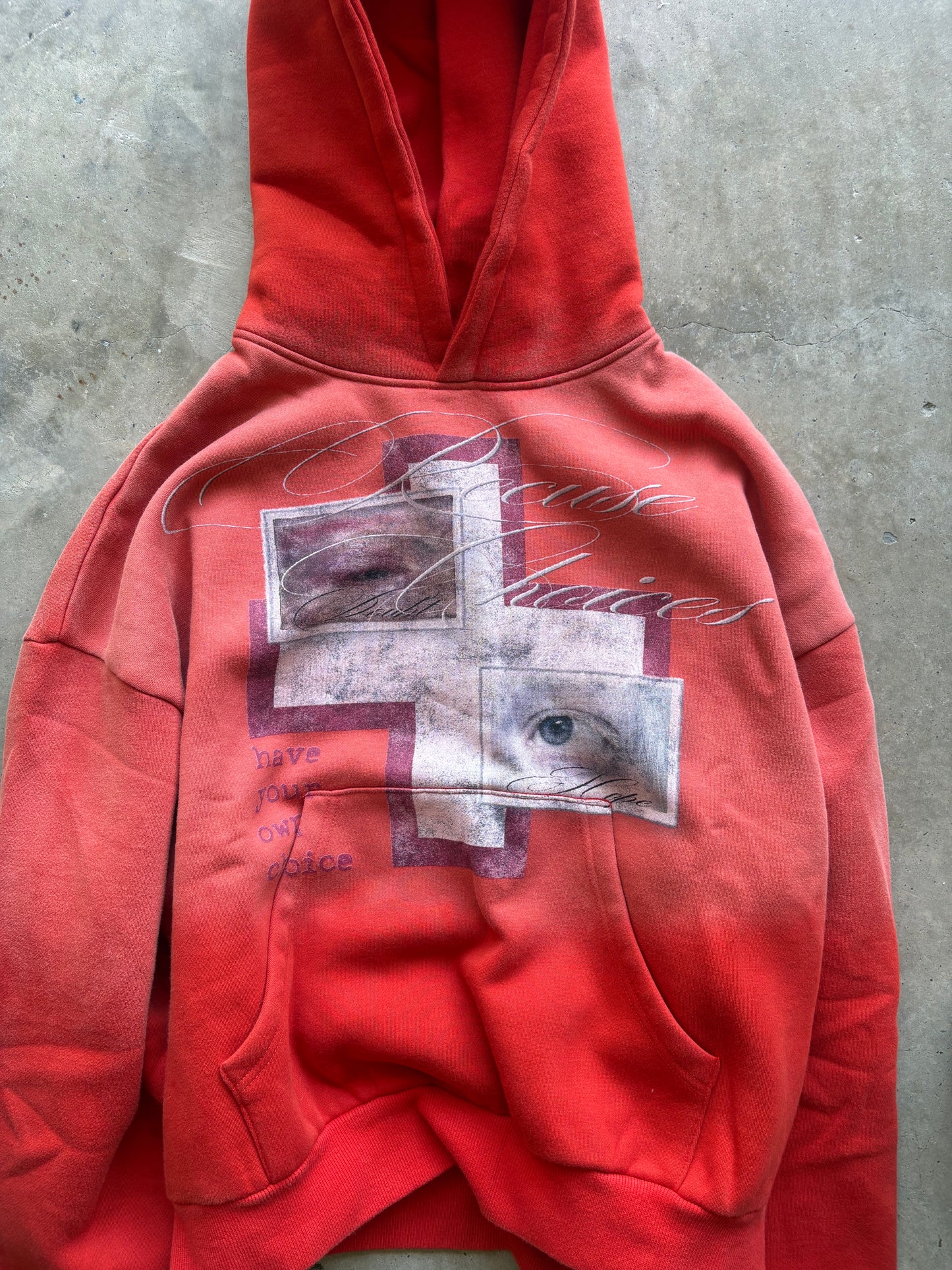 "choices" hoodie